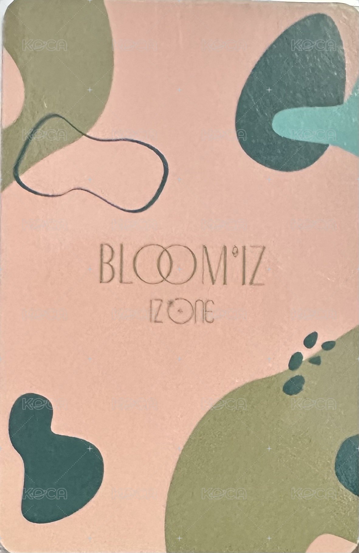 BLOOM*IZ I am版 專輯卡  背面