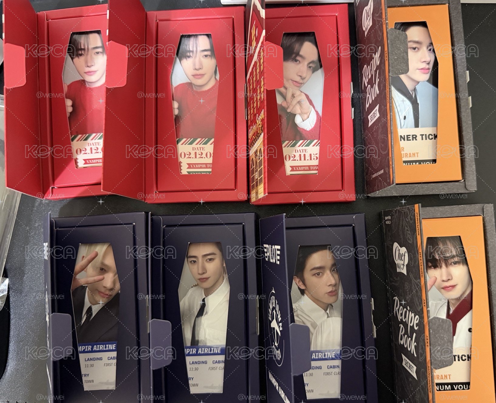 Enhypen world 聖誕 廚師 機長卡包