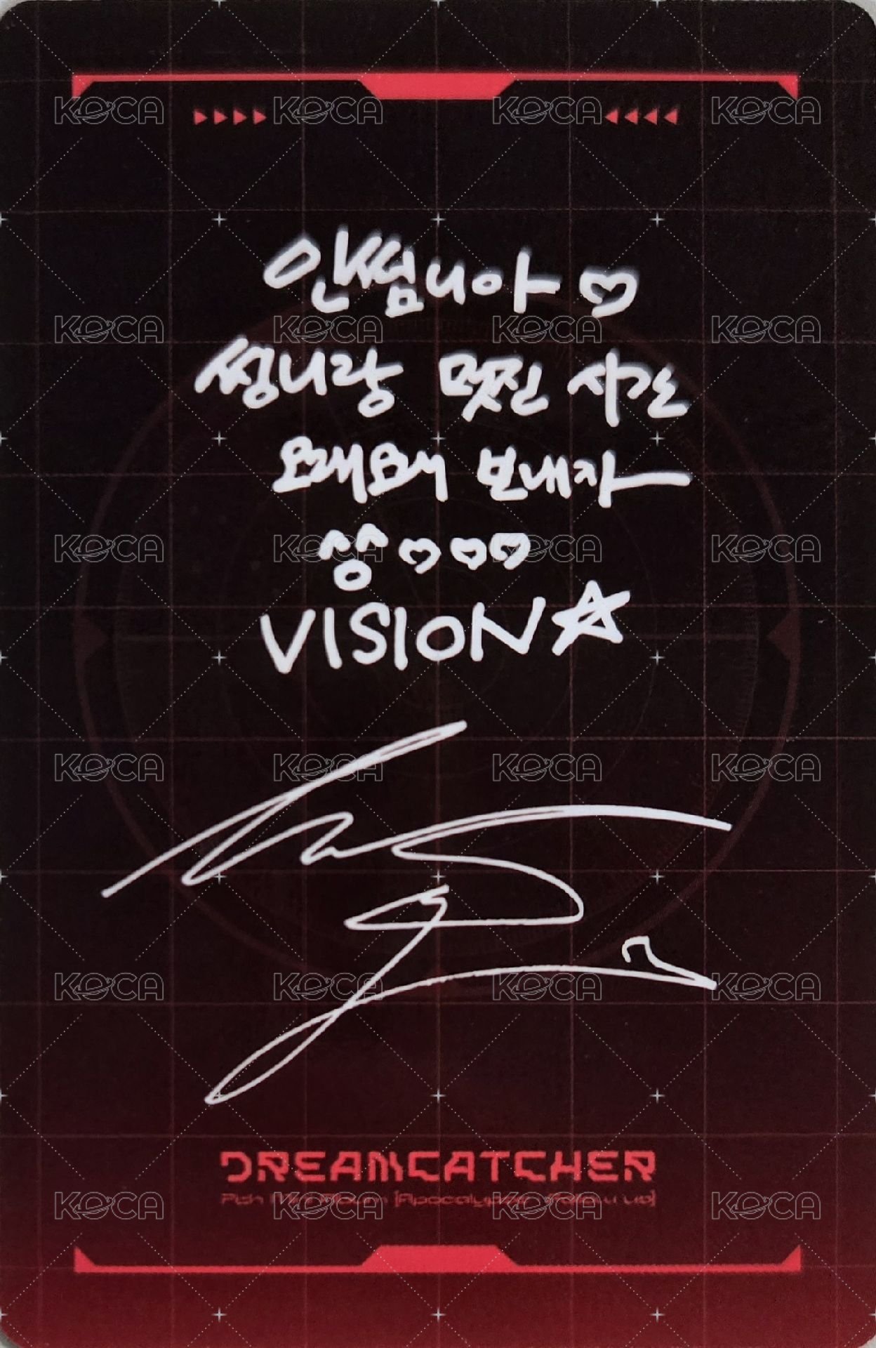 迷你七輯 專輯卡 (限量專專卡） 背面