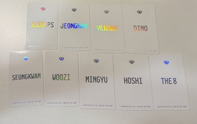 Seventeen 三期會員禮小卡 9張一起出（卡況看說明）