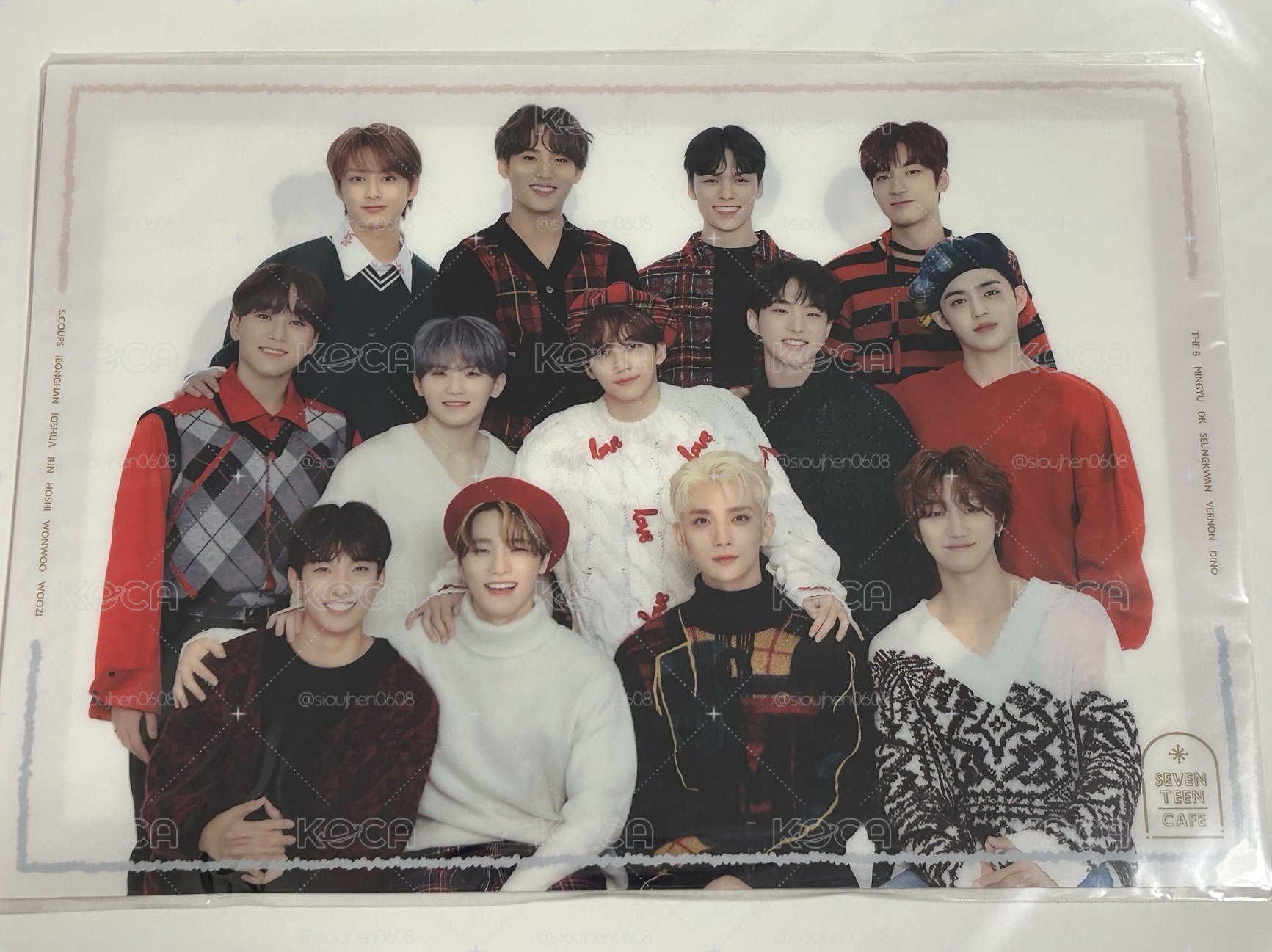 2020 SVT 冬季CAFE 塑膠海報