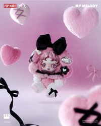 美樂蒂&酷洛米 吊娃 SKULLPANDA x 美樂蒂毛絨公仔掛件
