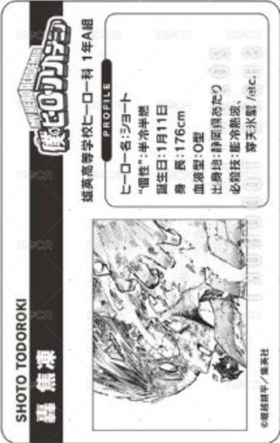 JUMP SHOP 2026生日收藏 周邊卡  背面