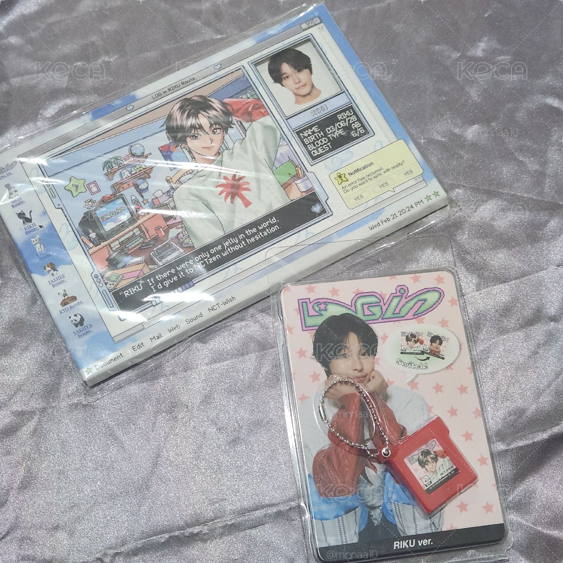 WISH RIKU Login 周邊