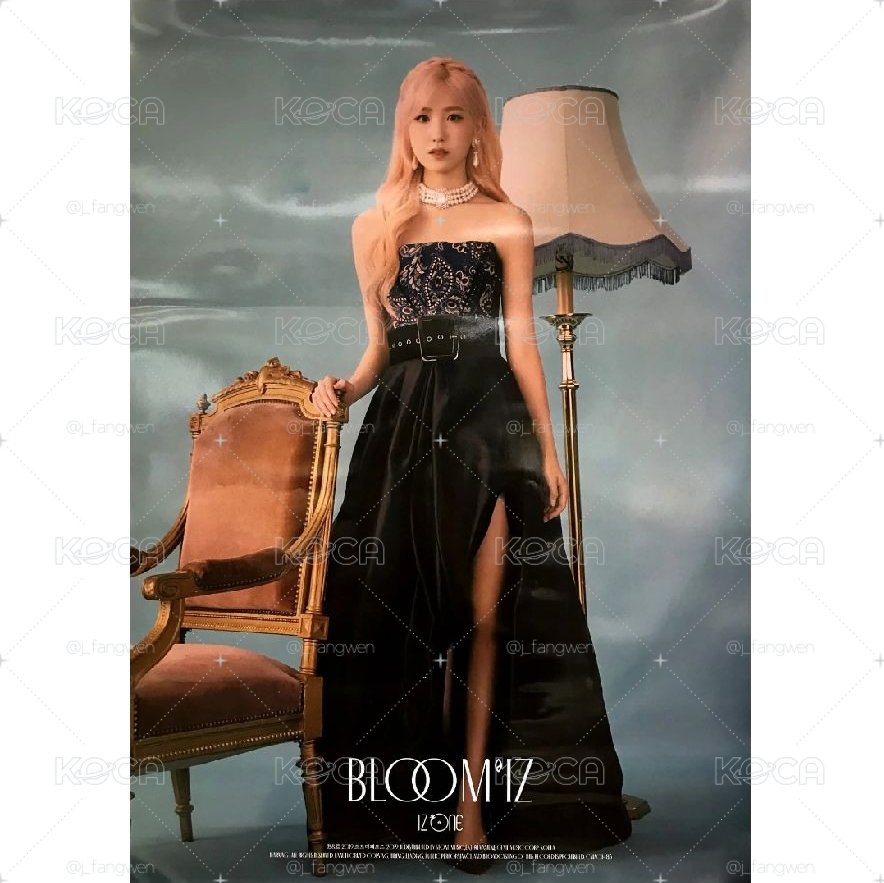 IZ*ONE Bloom*IZ 金珉周mini card/Hitomi仁美小卡（全收贈海報）