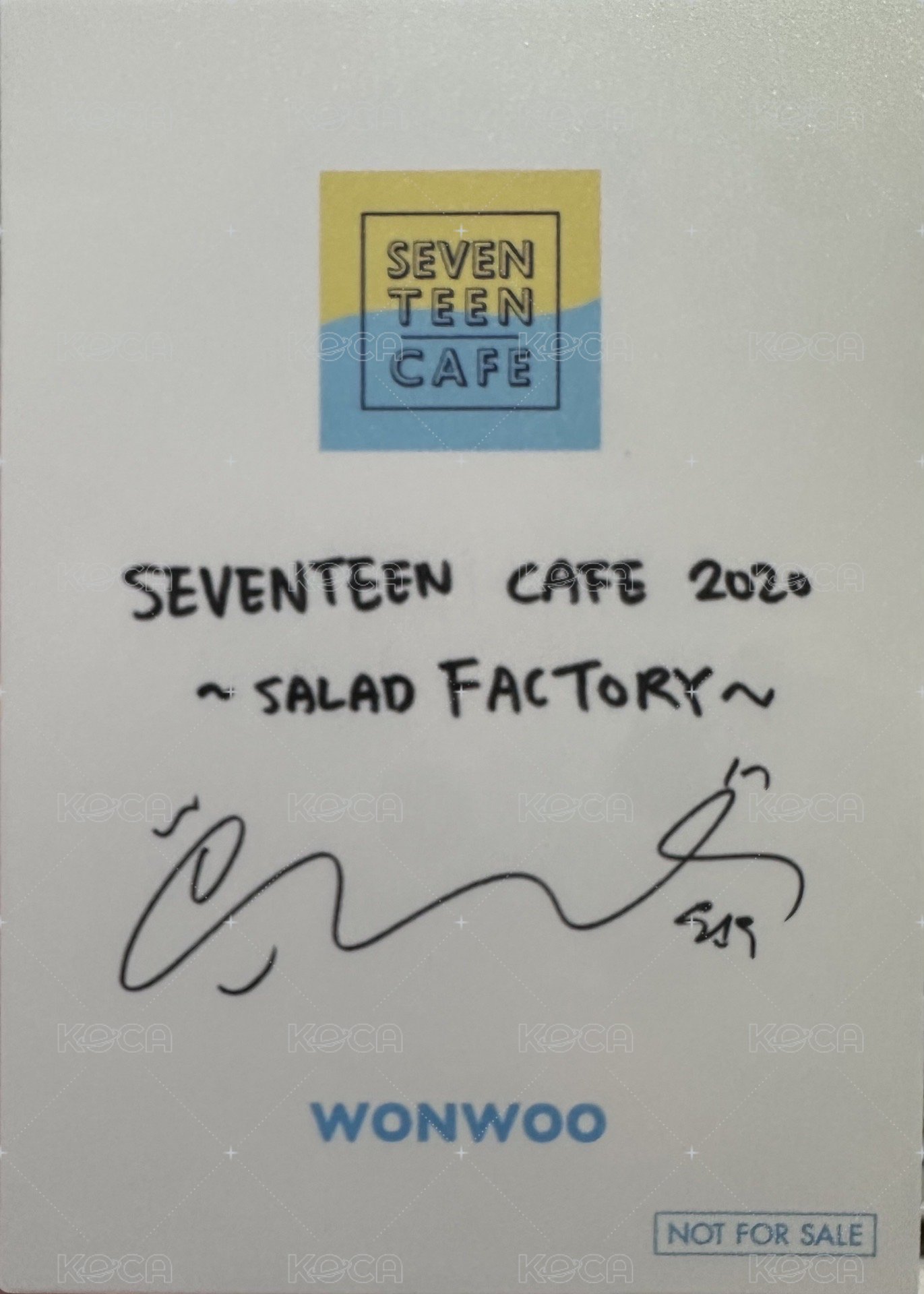 20’夏季CAFE 入場卡 / 場限卡  背面