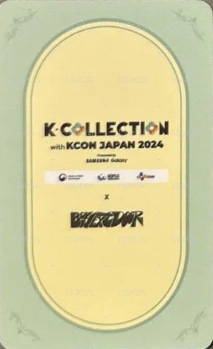 24 kcon jp 集章卡  背面