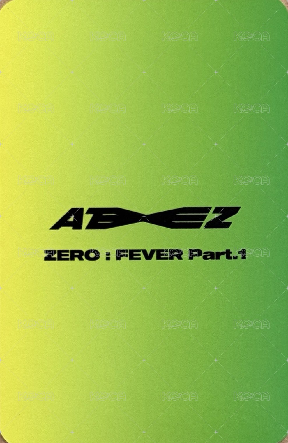 Fever pt.1 am br 簽售卡  背面