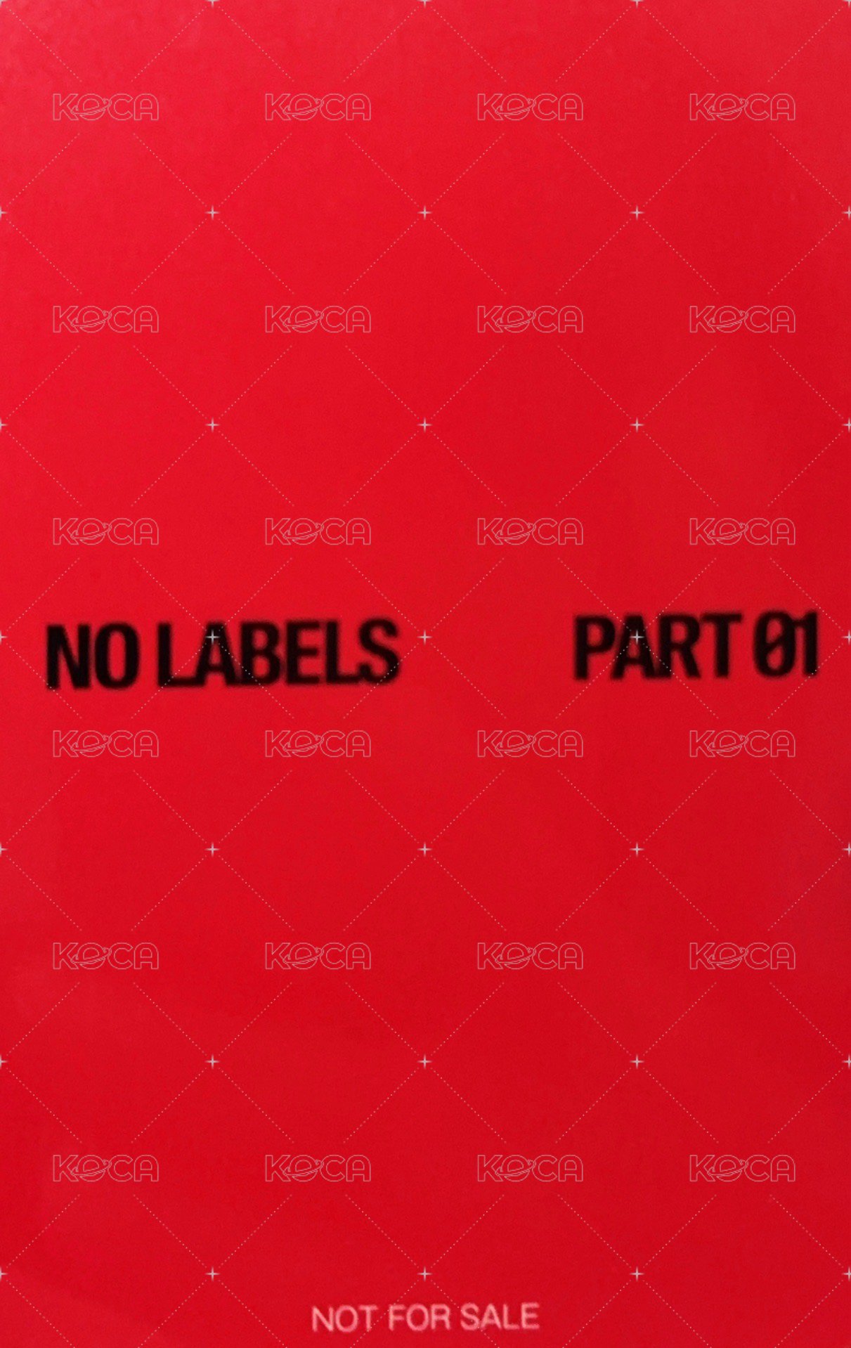 NO LABELS 環球 短褲專 特典卡  背面