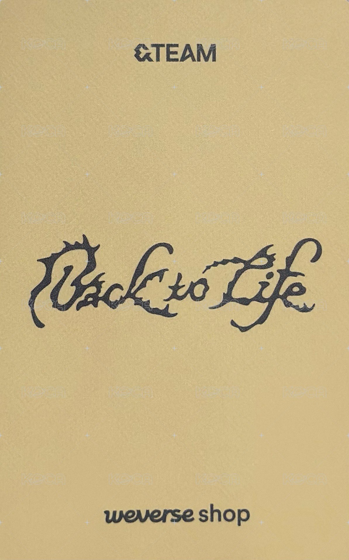 BTL wvs GL 特典卡 Showcase live 背面