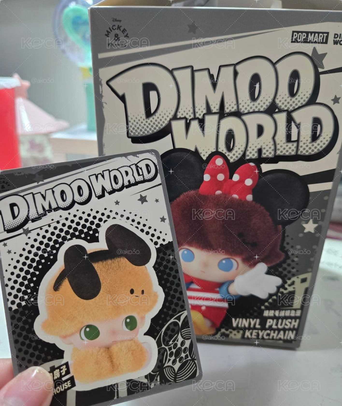 泡泡瑪特 DIMOO迪士尼糖膠毛絨鑰匙