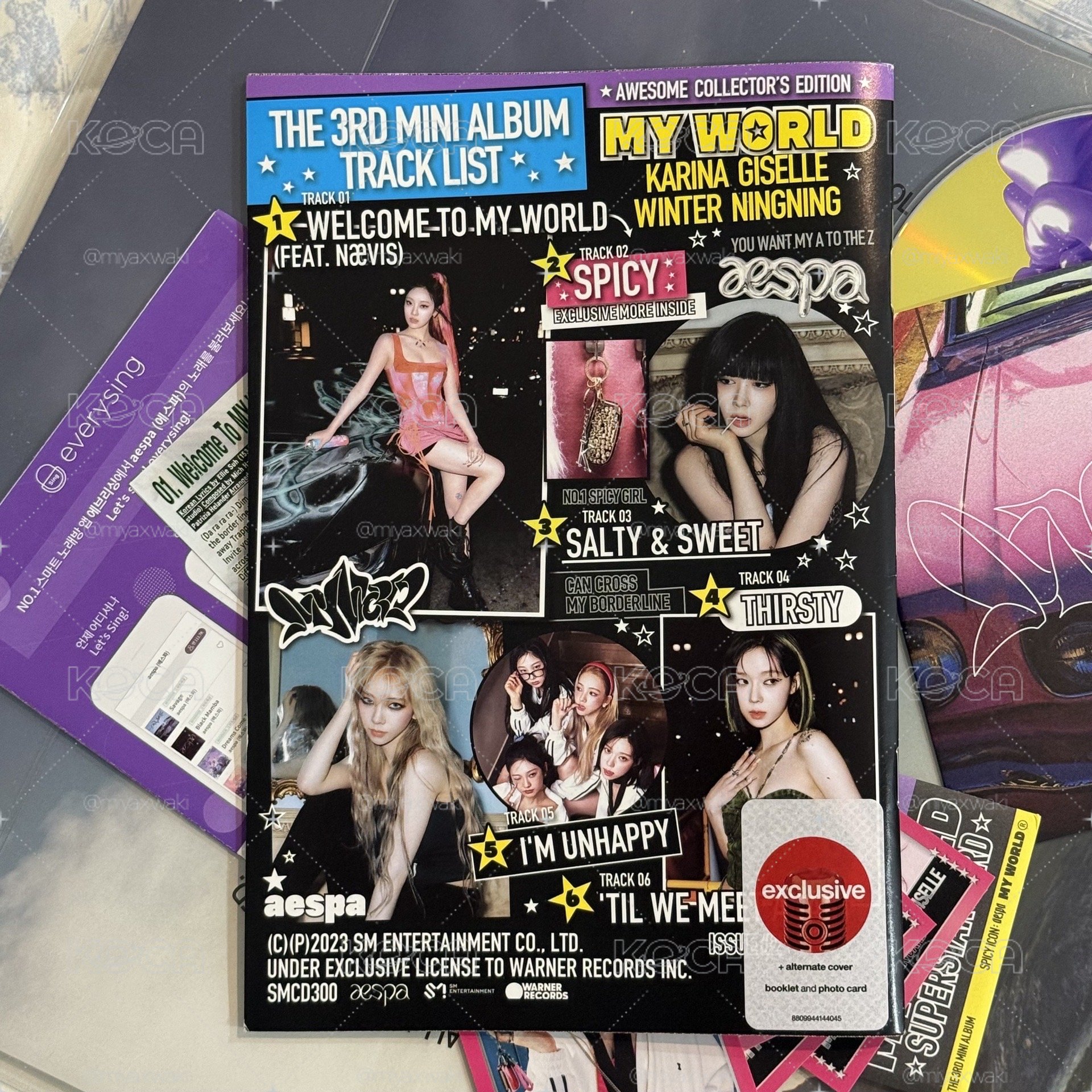 aespa MYWORLD target zine空專