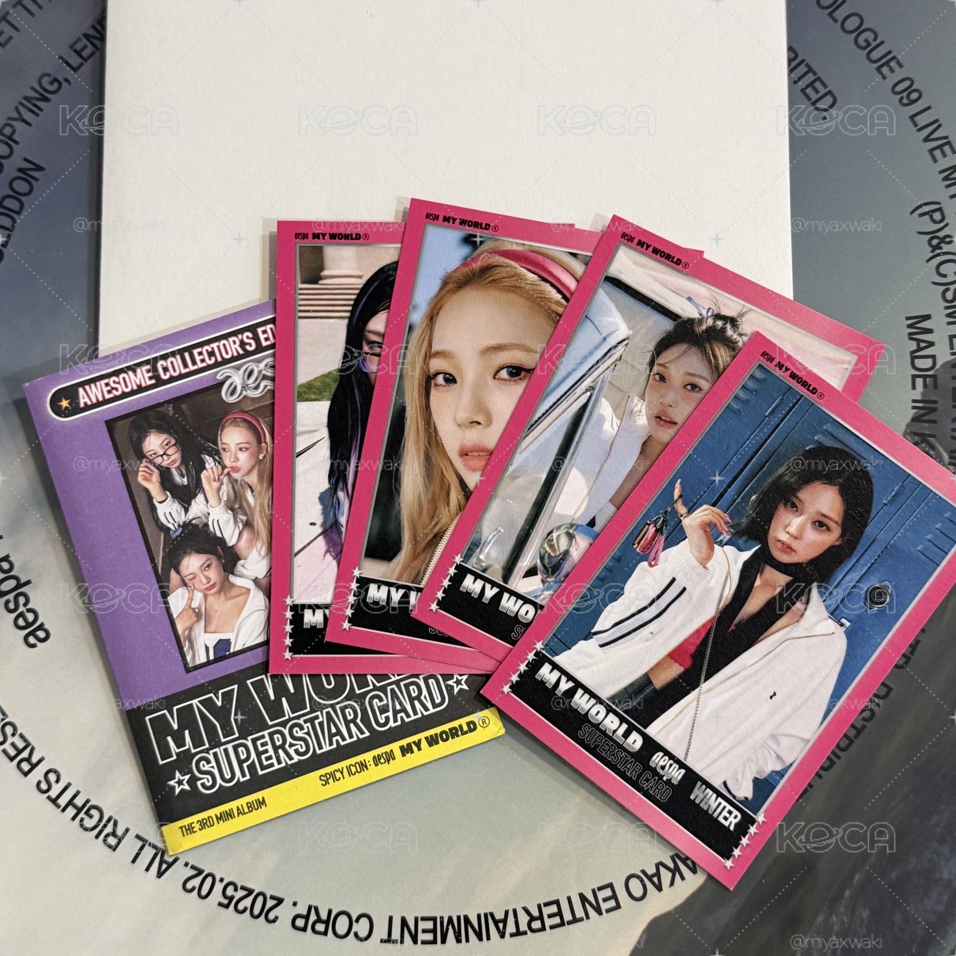 aespa MYWORLD target zine空專