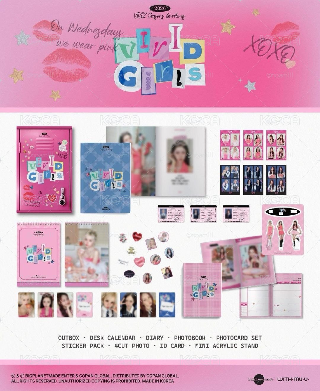 VIVIZ 2026年曆 VIVID GIRLS