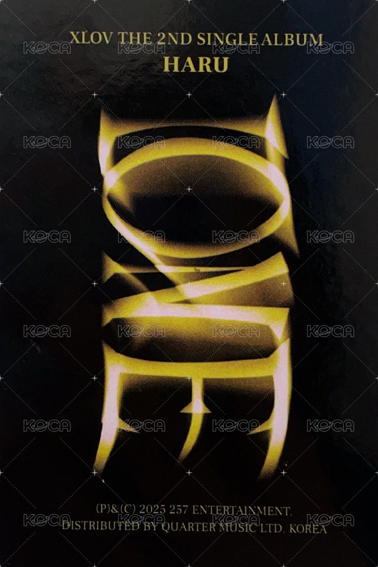 I ONE 1 ver. 專輯卡  背面