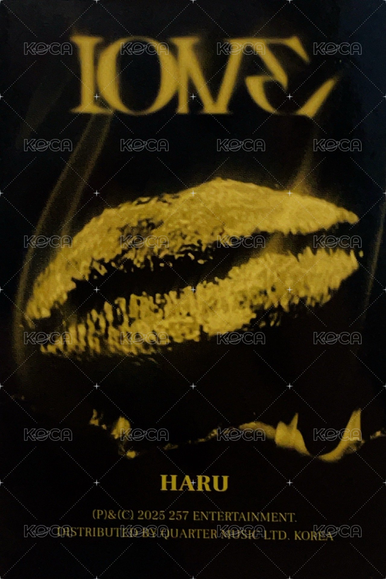 I ONE I ver. 專輯卡  背面