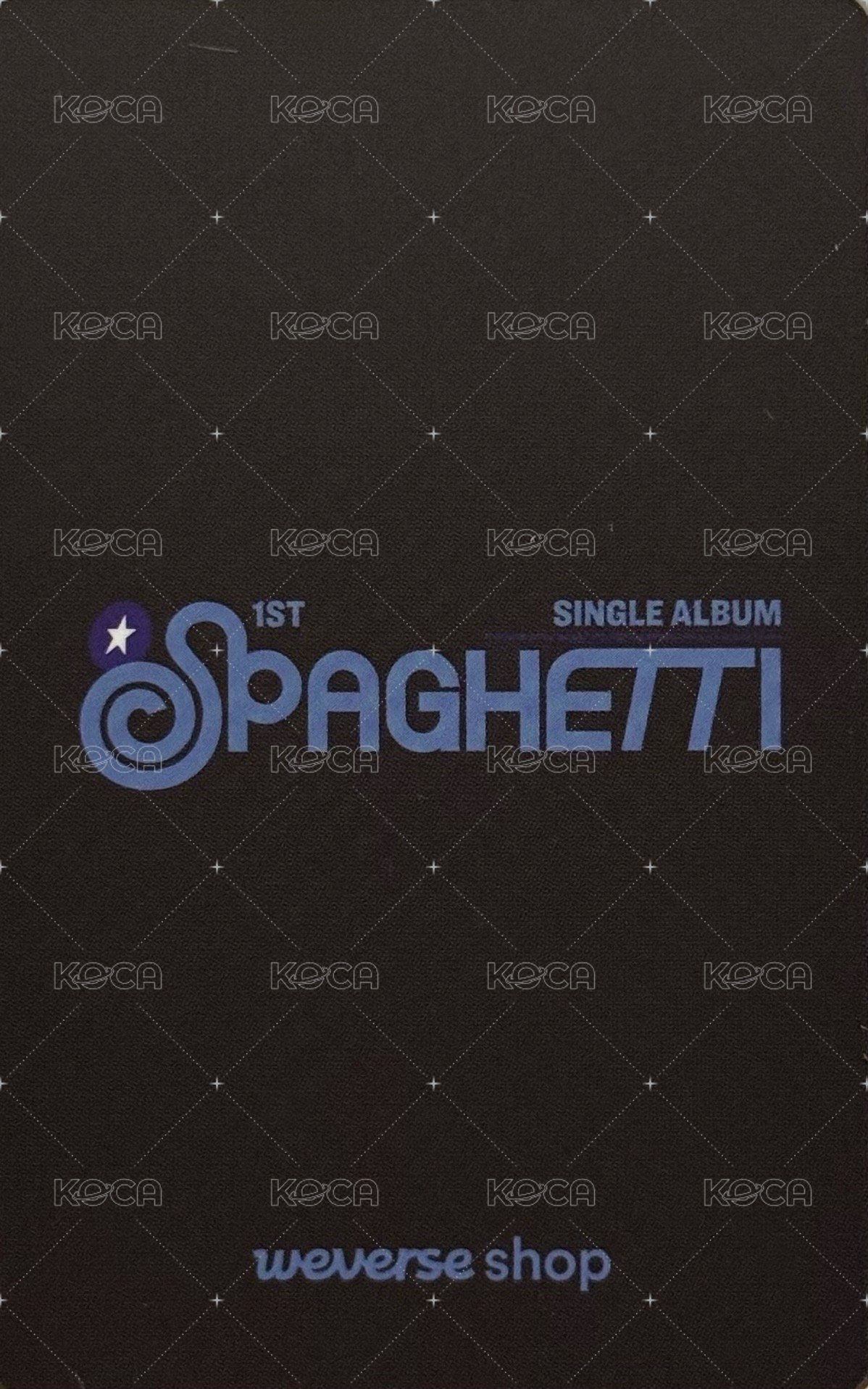 SPAGHETTI wvs AAA 2025 特典卡 ver.單封 背面