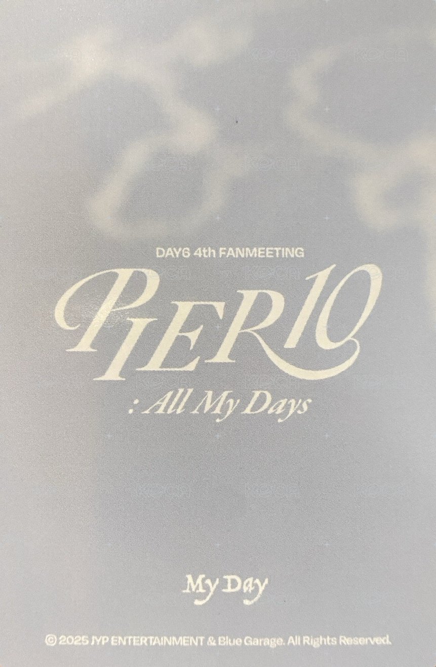 4TH FM 照片裝飾組 周邊卡  背面