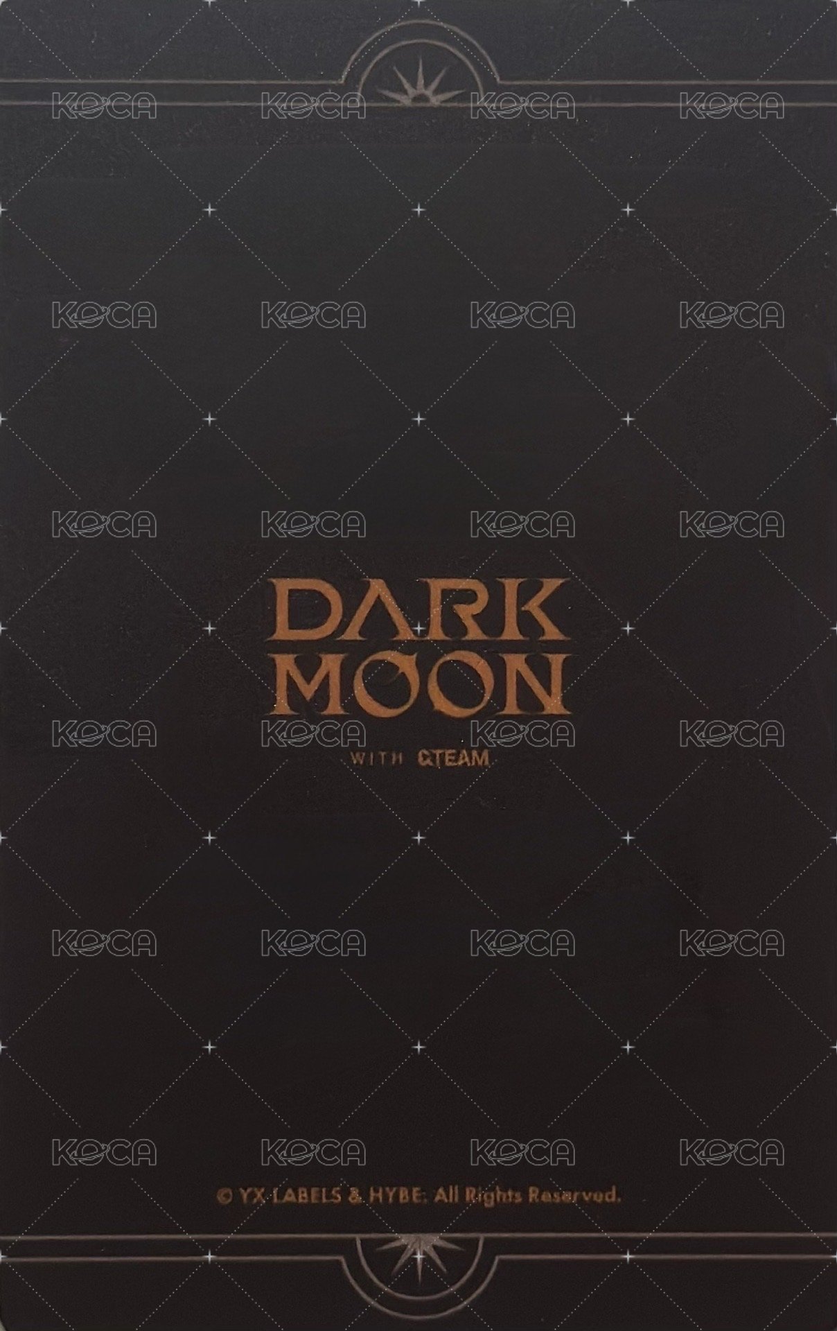 DARK MOON 暗月展 2025 周邊卡 VIP 通行證 背面