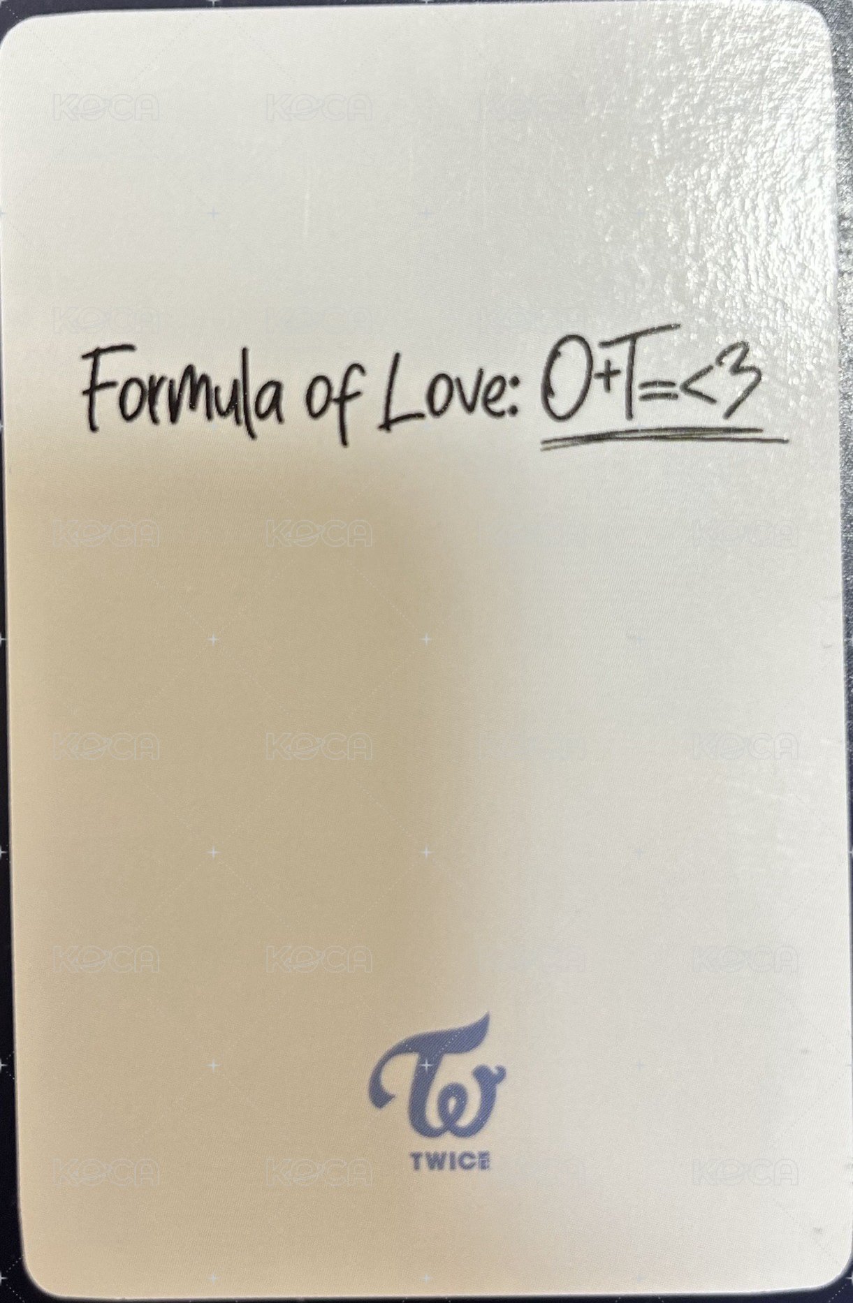 正規三 wd 特典卡  背面