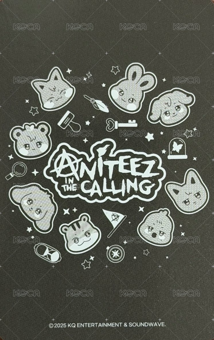 ANITEEZ IN THE CALLING 周邊卡 BANDANA 背面
