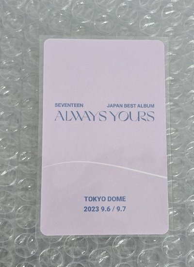 Woozi 知勳 Always yours 東京 場限卡