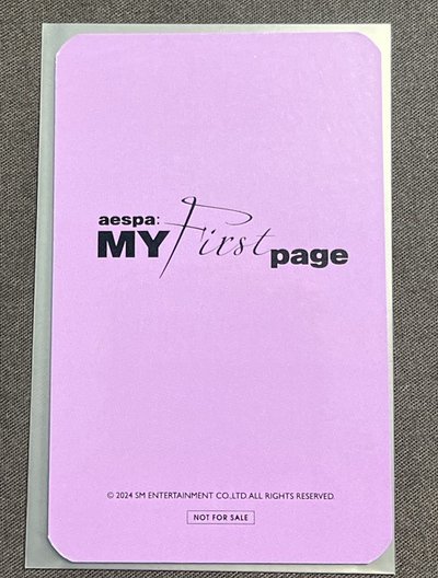 My first page應援卡冬