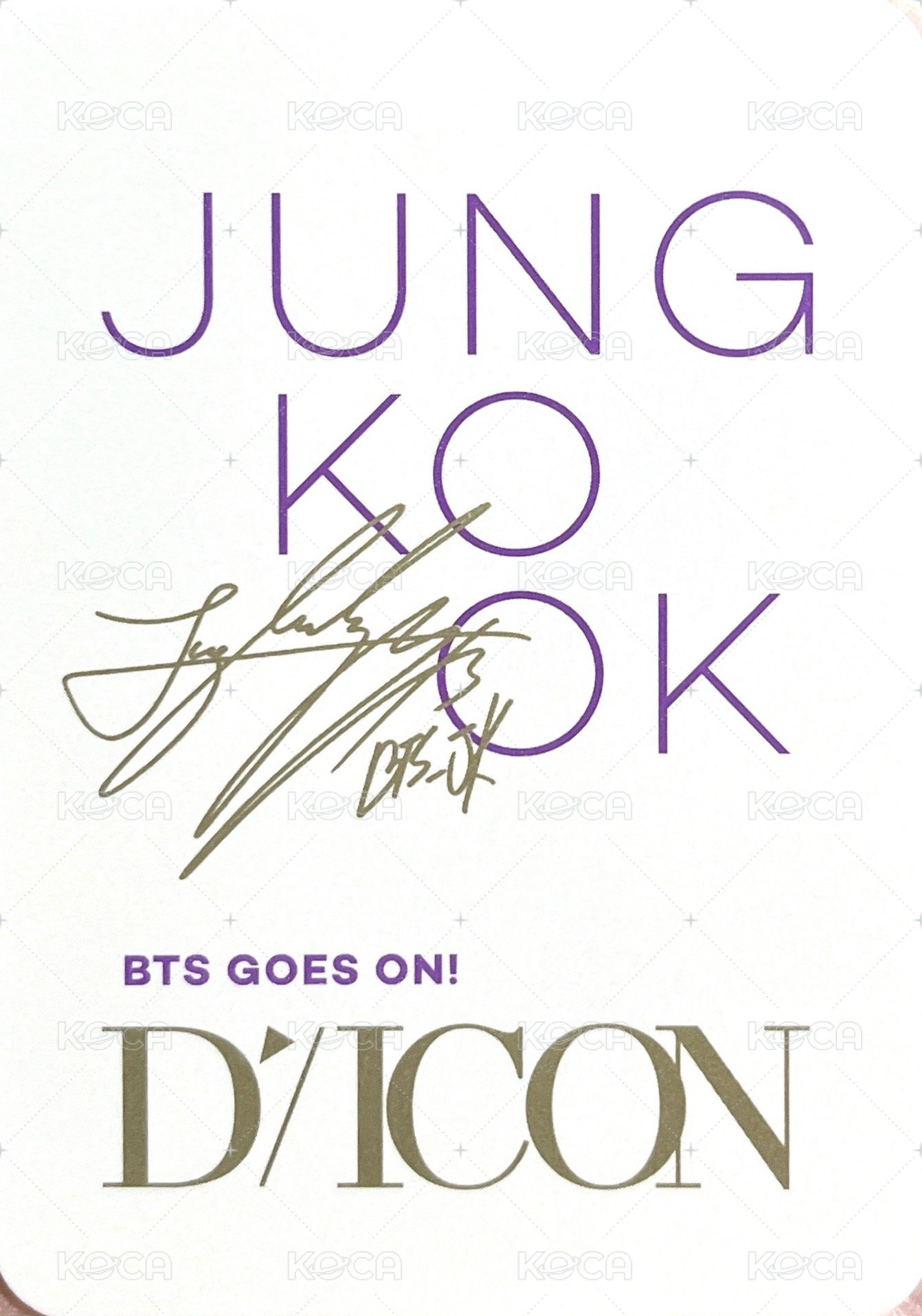 Dicon Vol.10 周邊卡 (2/5) 背面