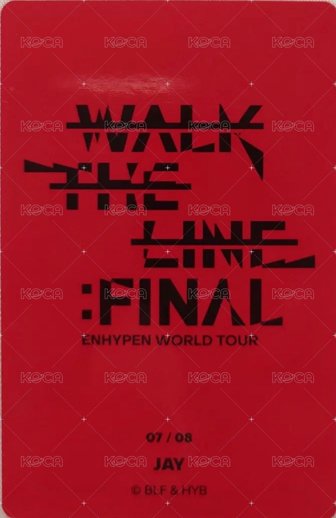 WTL FINAL wvs 隨機卡 星07/08 官拍卡 背面