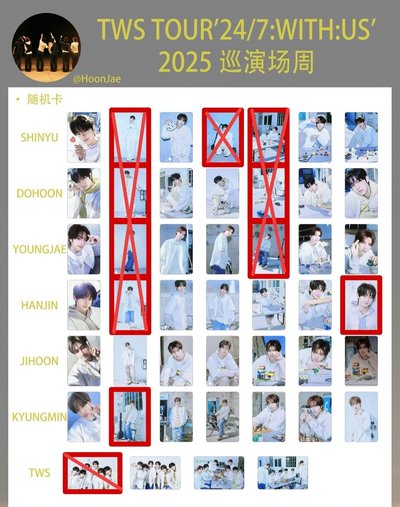 TWS隨機卡包 小卡 演唱會+飯咪