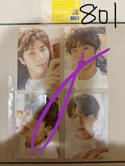 [拆售］2018 BTS EXHIBITION '오,늘' 今日展周邊 明信片