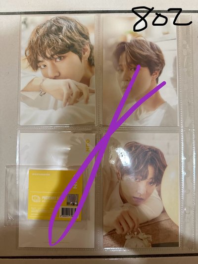 [拆售］2018 BTS EXHIBITION '오,늘' 今日展周邊 明信片