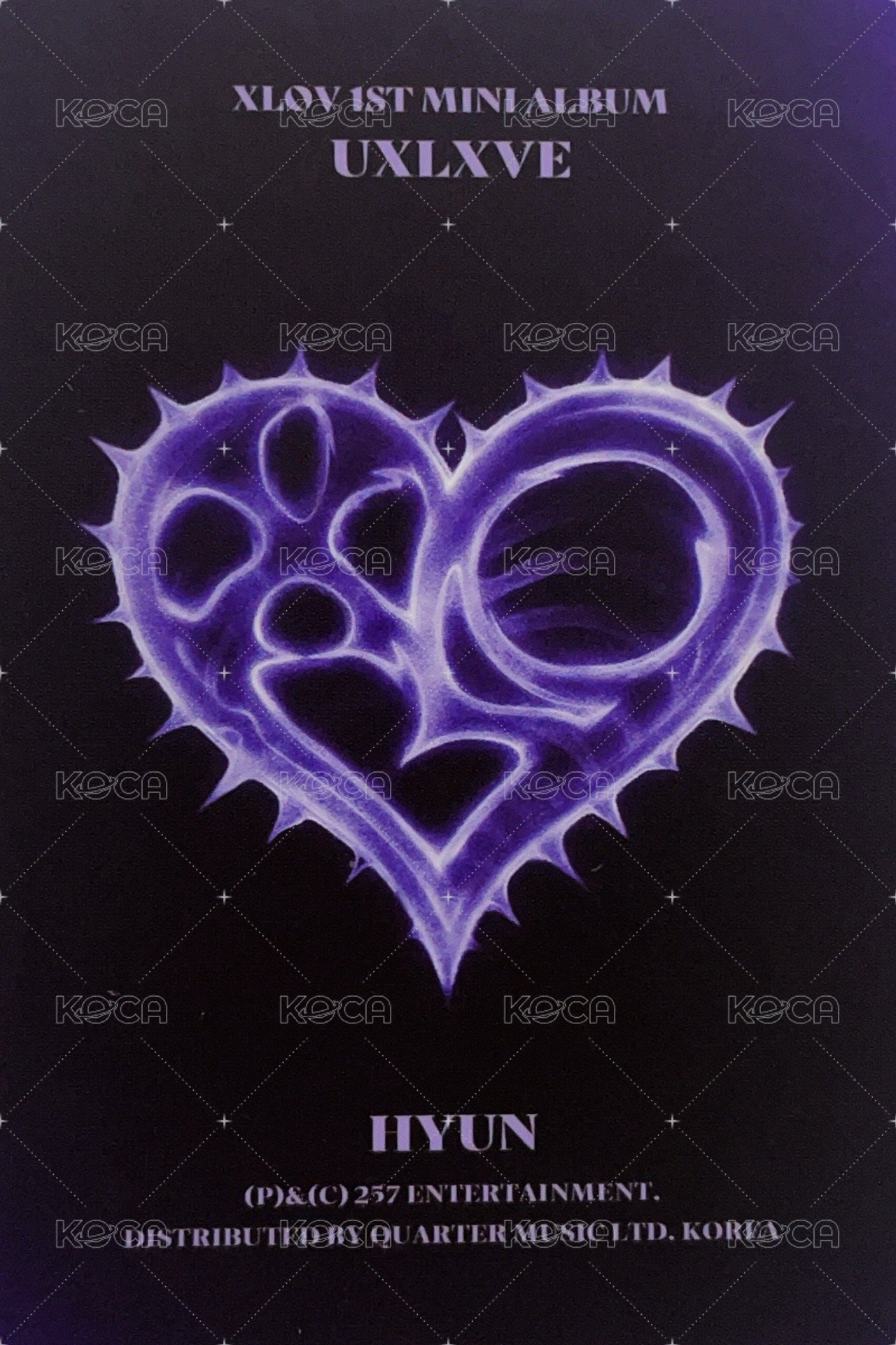 UXLXVE O ver. 專輯卡  背面
