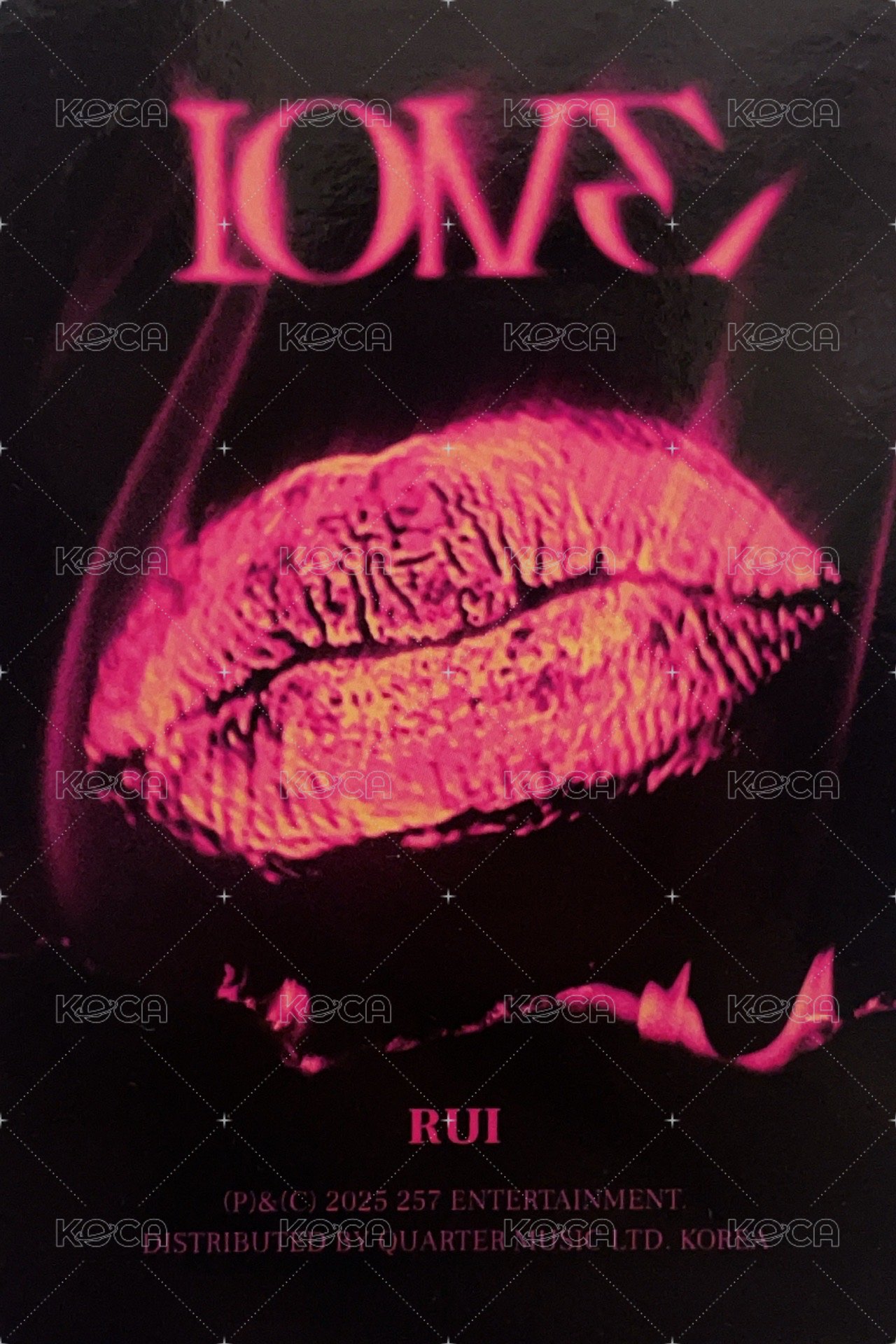 I ONE I ver. 專輯卡  背面