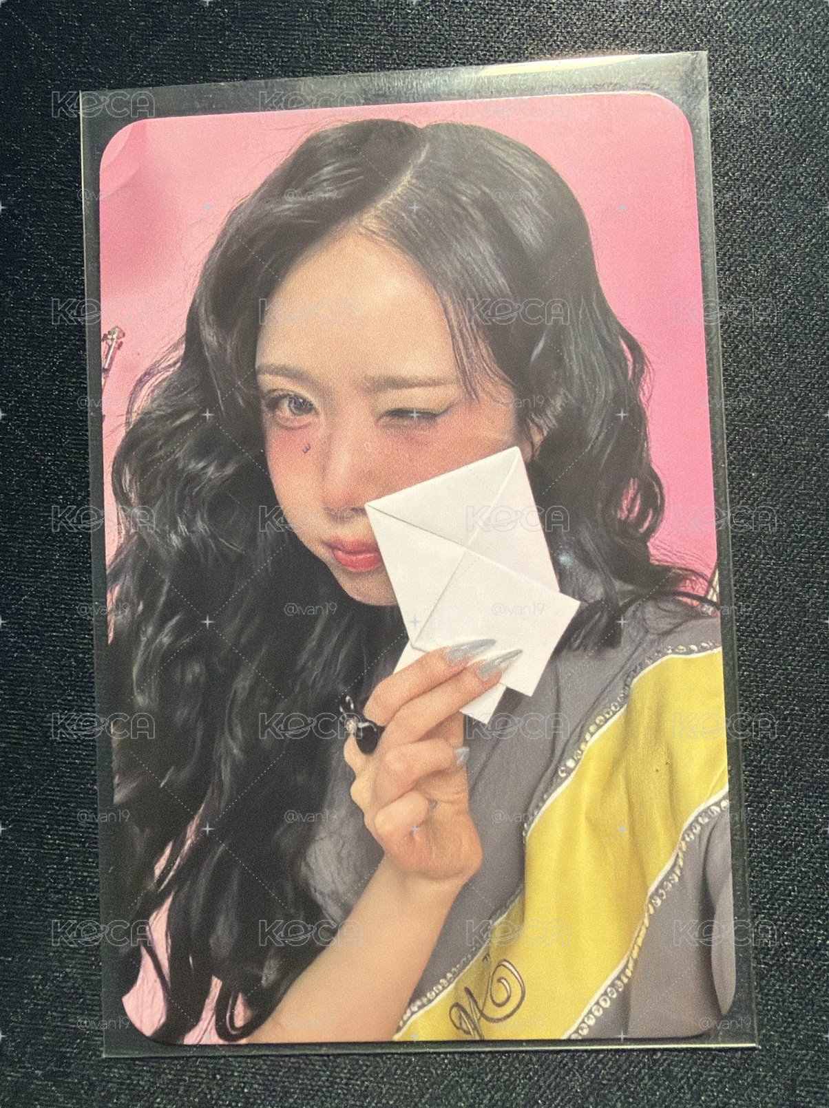 信飛打歌卡 Lala love me 正一 打歌卡 二週 信紙
