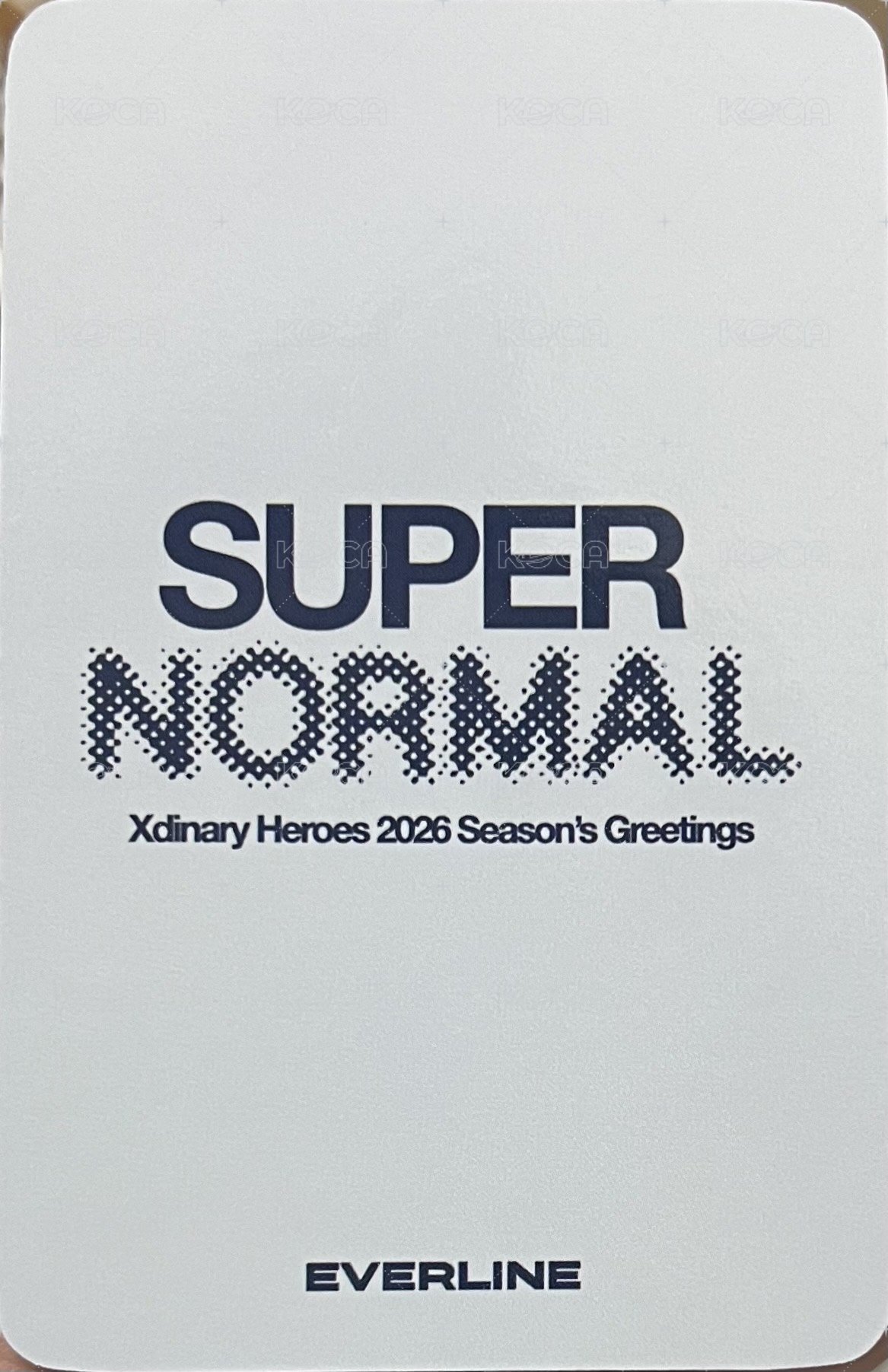 2026 年曆 el 特典卡  背面