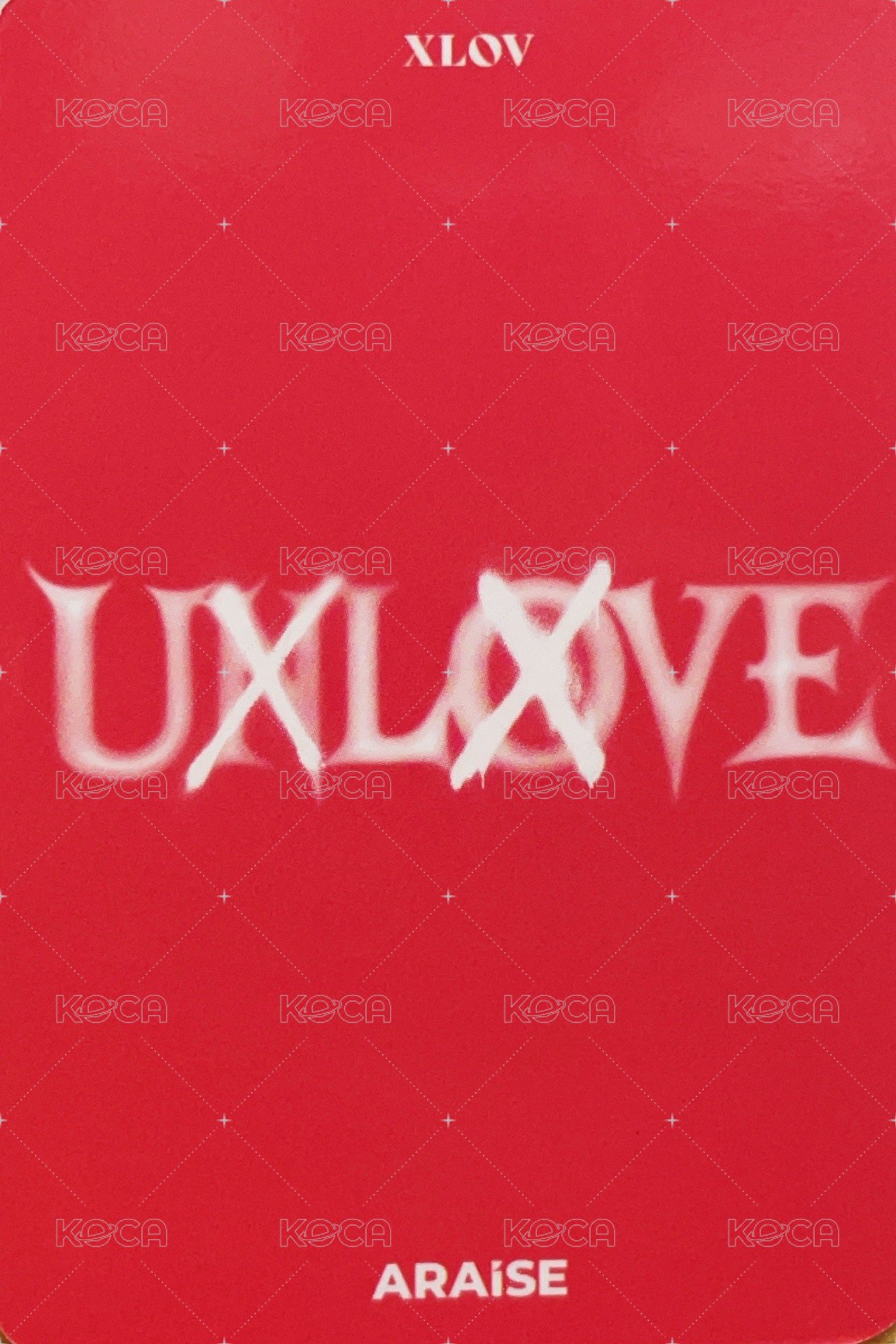 UXLXVE AR 線上1.0 簽售卡  背面