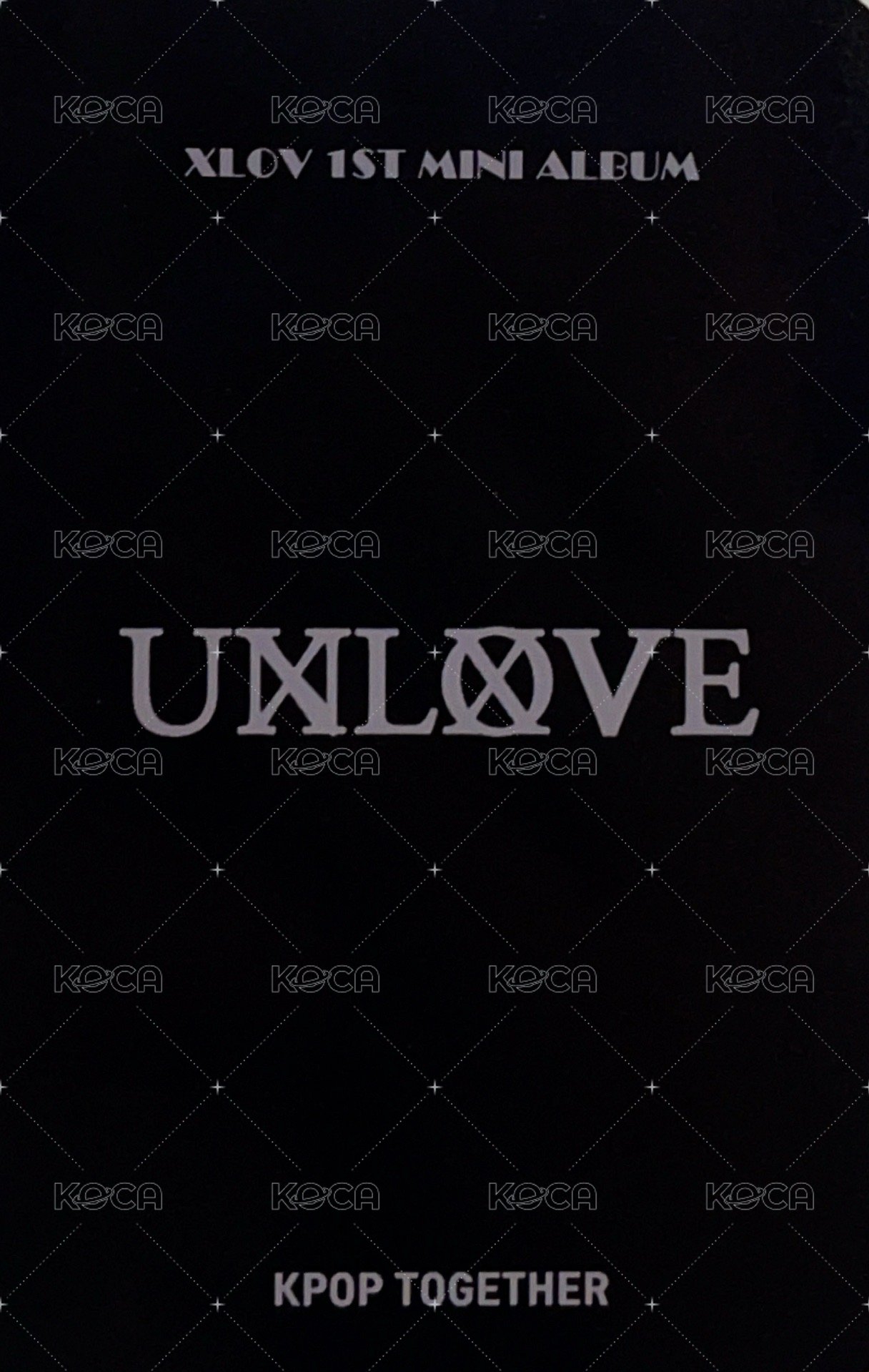 UXLXVE kpop together 線下1.0 (A ver.) 簽售卡  背面