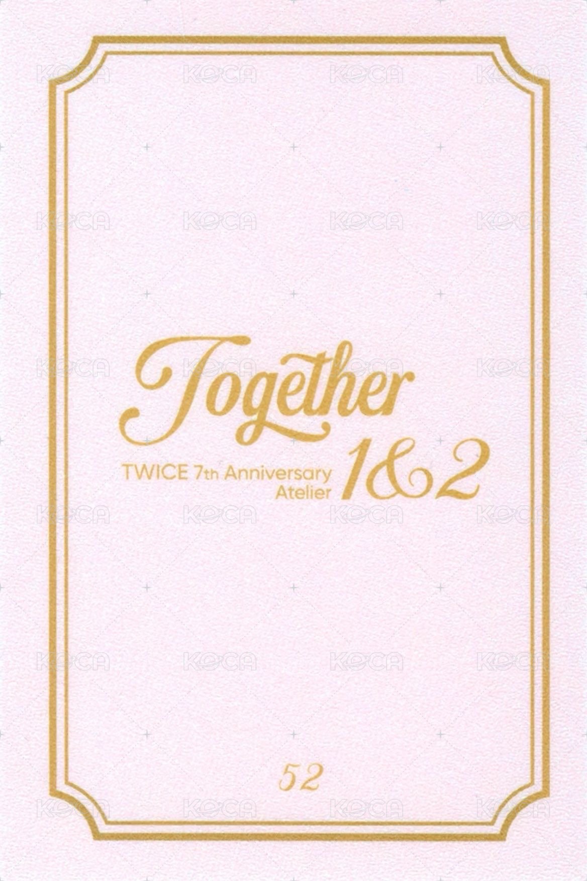 七週年 隨機卡  背面