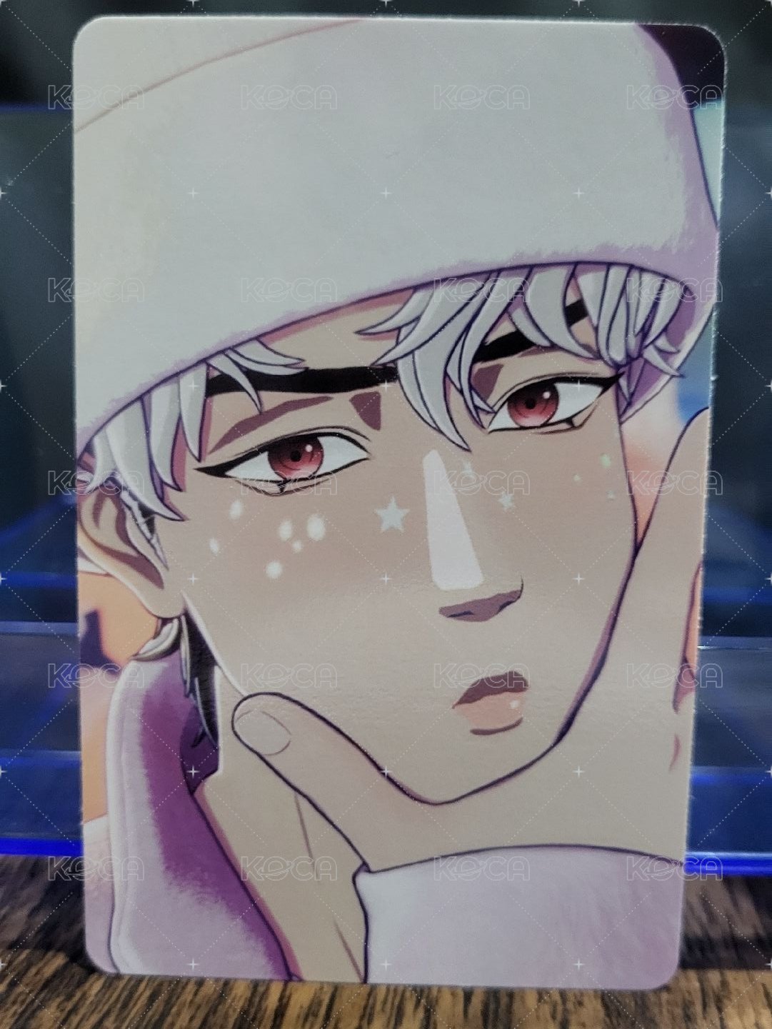 銀虎 捧臉