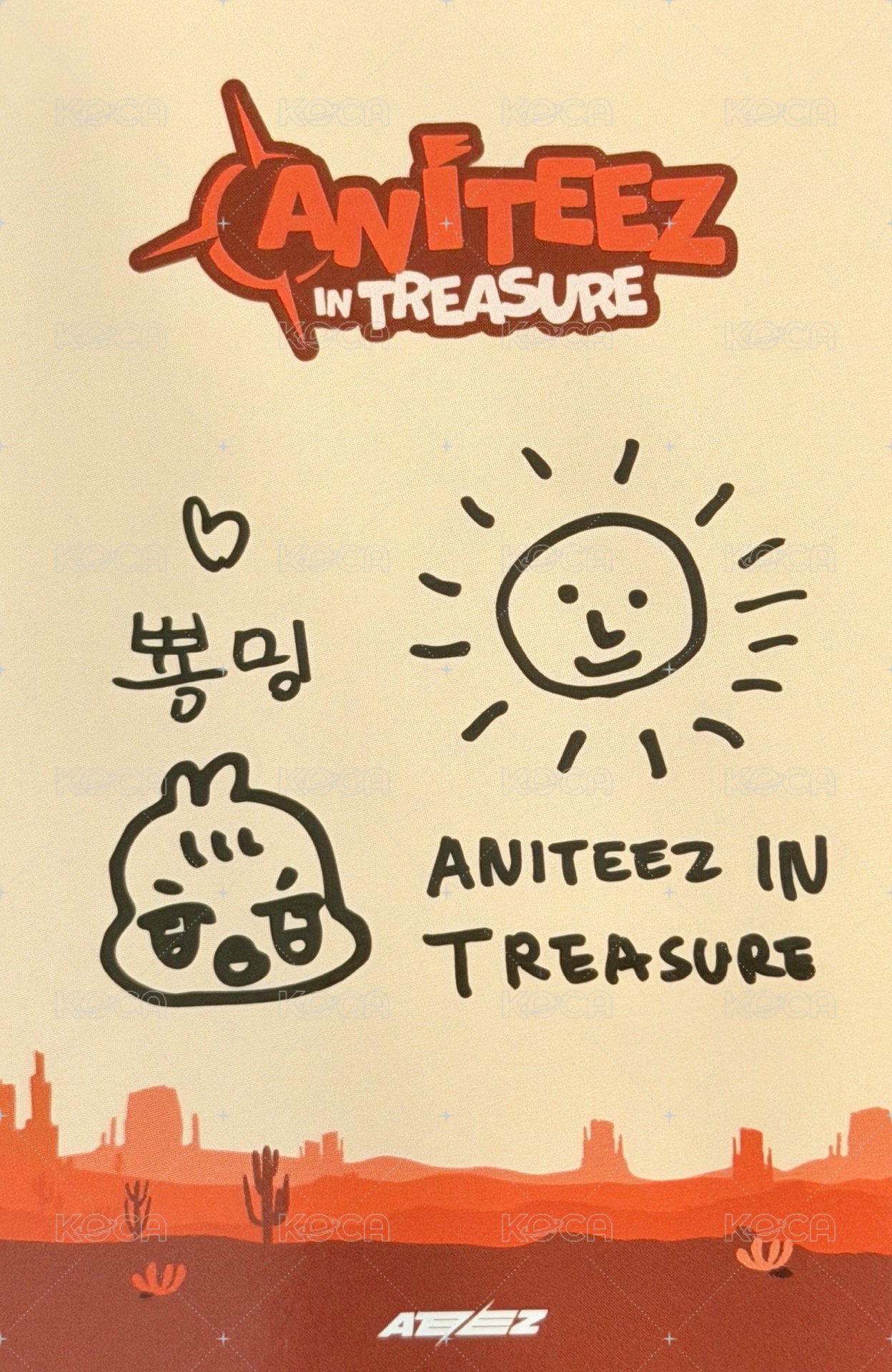 ANITEEZ IN TREASURE 周邊卡 PHOTO PACKAGE 背面