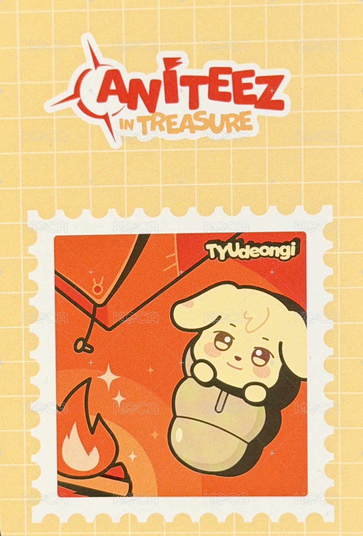 ANITEEZ IN TREASURE 周邊卡 MESH POUCH 背面
