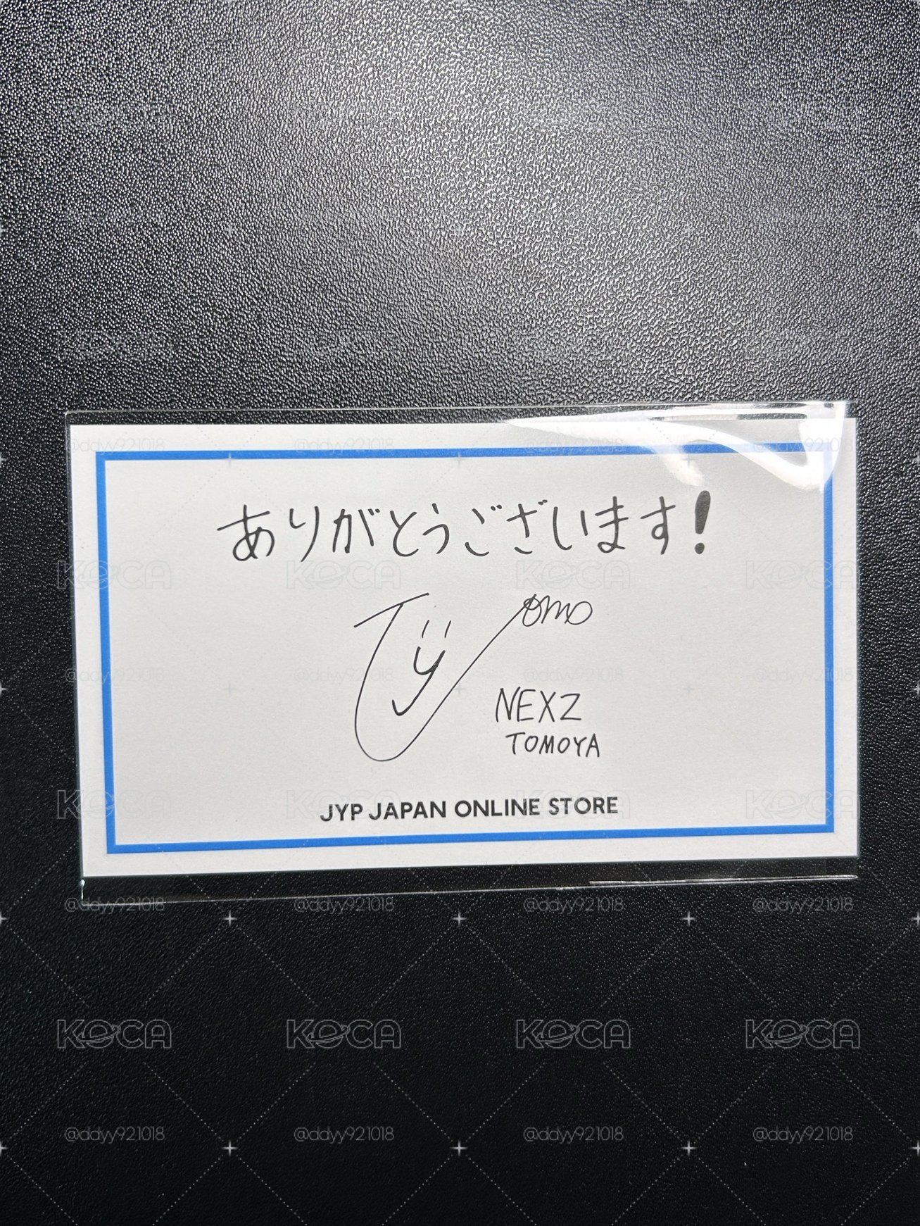 【NEXZ-TOMOYA】JYP商店日本滿額卡