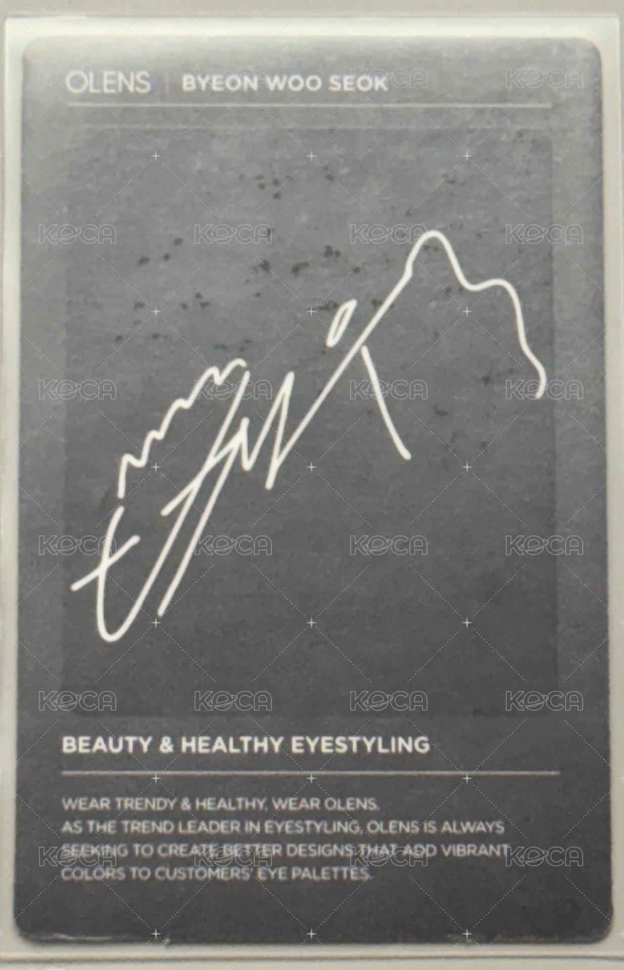 OLENS 1.0 代言卡  背面