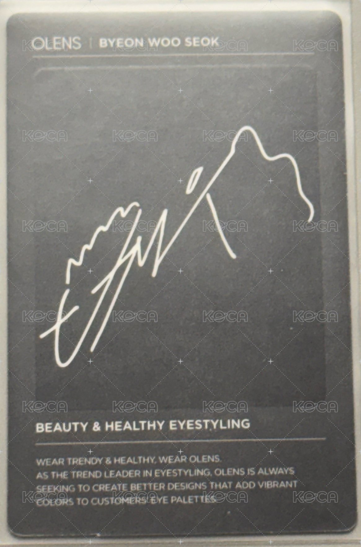 OLENS 1.0 代言卡  背面