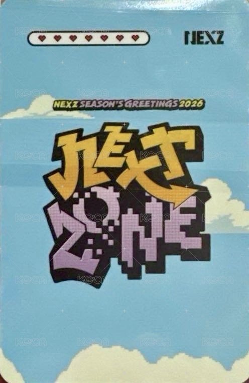 2026 年曆 JYP JAPAN POP-UP 特典卡  背面