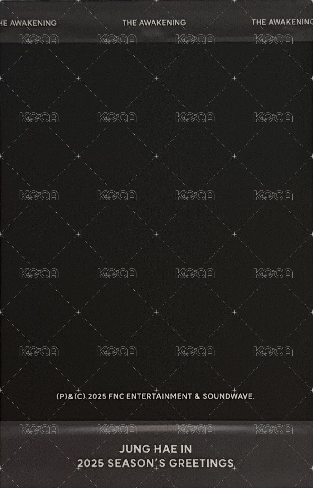 2025年曆 年曆卡  背面