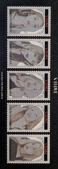 I LOVE 貼紙 PB Born版 郵票貼紙