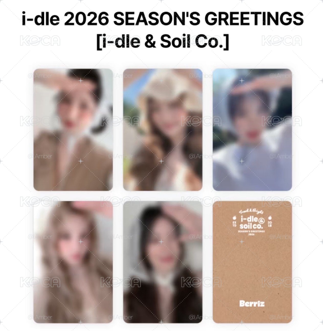 非現 I-dle 2026台曆 Berriz特典卡