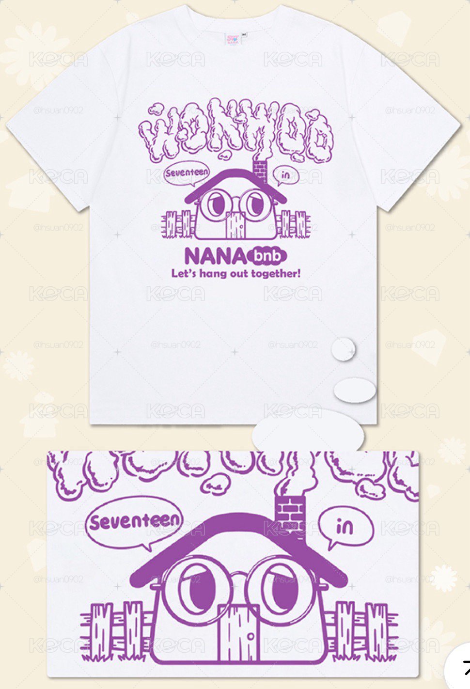SEVENTEEN NANAbnb 圓佑短T
